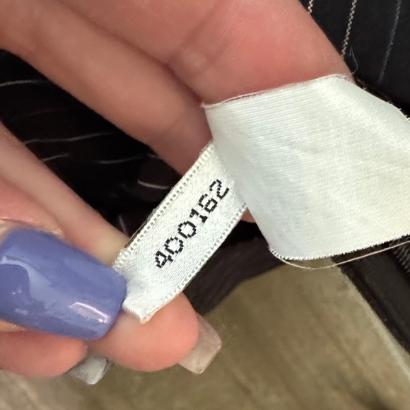 Express Black and White Striped Button Down Shirt - Picture 9 of 9